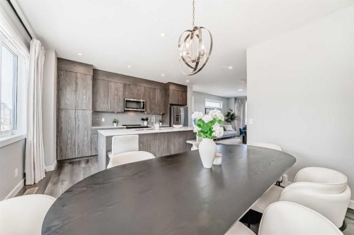 413 Skyview Ranch Circle Ne, Calgary, AB - Indoor Photo Showing Dining Room