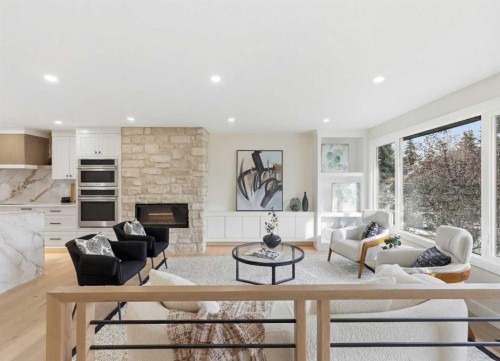 902 Varsity Estates Place Nw, Calgary, AB - Indoor Photo Showing Other Room With Fireplace