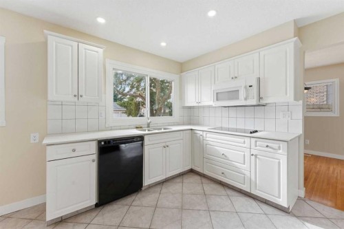 10603 Maplecreek Drive Se, Calgary, AB - Indoor Photo Showing Kitchen With Double Sink
