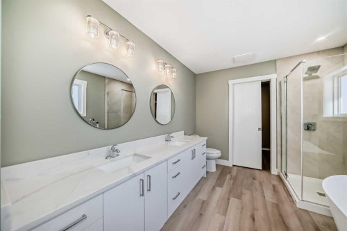 2017 30 Avenue, Nanton, AB - Indoor Photo Showing Bathroom