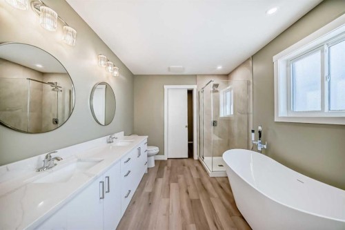 2017 30 Avenue, Nanton, AB - Indoor Photo Showing Bathroom