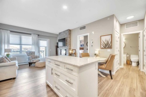 415-55 Wolf Hollow Crescent Se, Calgary, AB - Indoor Photo Showing Living Room