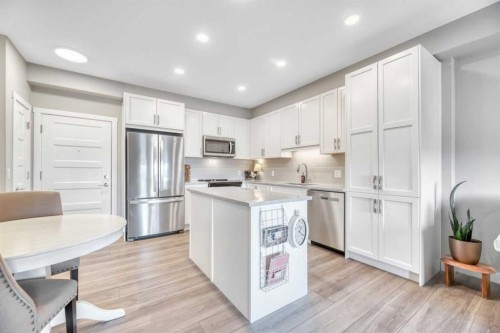 415-55 Wolf Hollow Crescent Se, Calgary, AB - Indoor Photo Showing Kitchen With Upgraded Kitchen