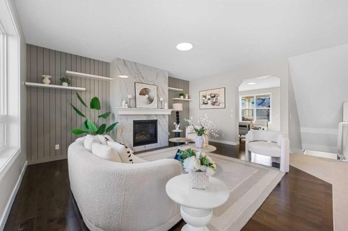 125 Seagreen Passage, Chestermere, AB - Indoor With Fireplace