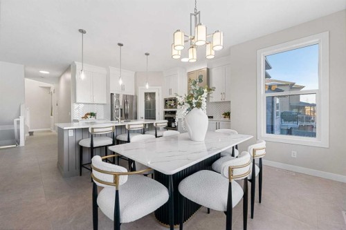 125 Seagreen Passage, Chestermere, AB - Indoor Photo Showing Dining Room