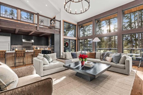 117 Silvertip Ridge, Canmore, AB - Indoor Photo Showing Living Room