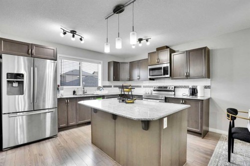 44 Skyview Ranch Lane Ne, Calgary, AB - Indoor Photo Showing Kitchen With Stainless Steel Kitchen With Upgraded Kitchen