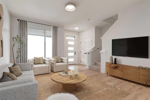 174 Greystone Boulevard, Cochrane, AB - Indoor Photo Showing Living Room