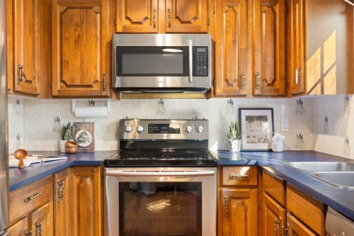12 Castlefall Road Ne, Calgary, AB - Indoor Photo Showing Kitchen With Double Sink