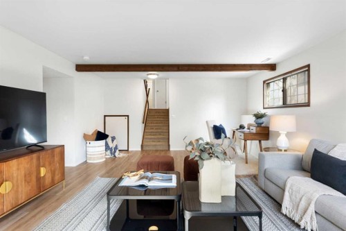 12 Castlefall Road Ne, Calgary, AB - Indoor Photo Showing Living Room