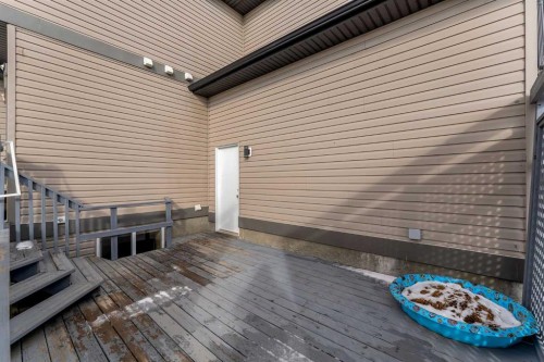 156 Bishop Crescent Nw, Langdon, AB - Outdoor With Deck Patio Veranda With Exterior