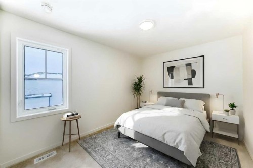 23 Bartlett Crescent Se, Calgary, AB - Indoor Photo Showing Bedroom