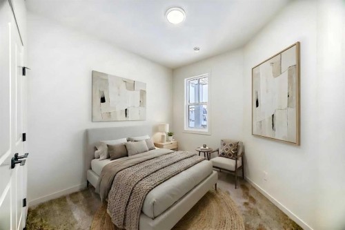 23 Bartlett Crescent Se, Calgary, AB - Indoor Photo Showing Bedroom