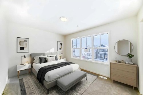 23 Bartlett Crescent Se, Calgary, AB - Indoor Photo Showing Bedroom