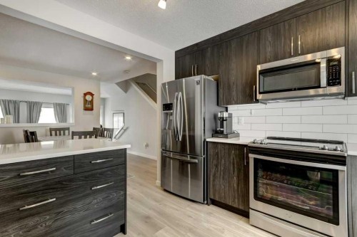 210 Cranbrook Square Se, Calgary, AB - Indoor Photo Showing Kitchen With Stainless Steel Kitchen With Upgraded Kitchen