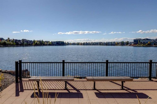 315-100 Auburn Meadows Common Se, Calgary, AB - Outdoor With Body Of Water With Deck Patio Veranda With View