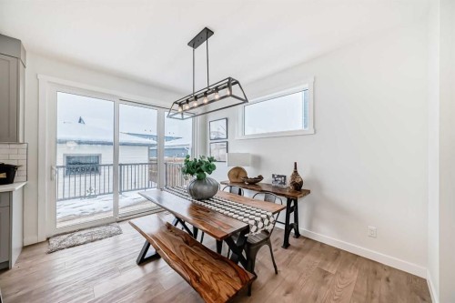 123 Harmony Circle, Rural Rocky View County, AB - Indoor Photo Showing Dining Room