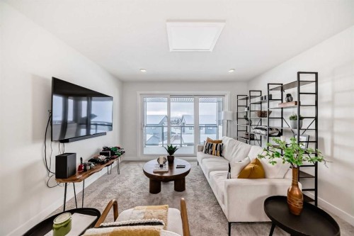 123 Harmony Circle, Rural Rocky View County, AB - Indoor Photo Showing Living Room