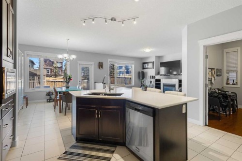 16 Redstone Parade Ne, Calgary, AB - Indoor Photo Showing Kitchen With Double Sink
