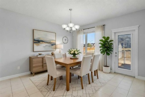 16 Redstone Parade Ne, Calgary, AB - Indoor Photo Showing Dining Room