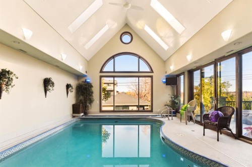 2248 9 Avenue Se, Calgary, AB - Indoor Photo Showing Other Room With In Ground Pool