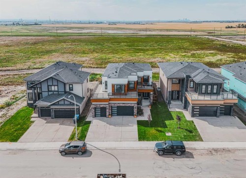 424 Watercrest Place, Chestermere, AB - Outdoor With Deck Patio Veranda With Facade