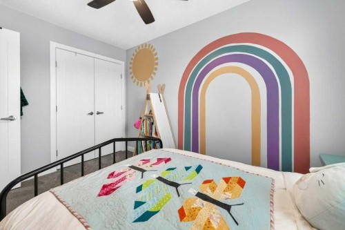 92 Fireside Crescent, Cochrane, AB - Indoor Photo Showing Bedroom