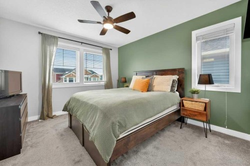 92 Fireside Crescent, Cochrane, AB - Indoor Photo Showing Bedroom