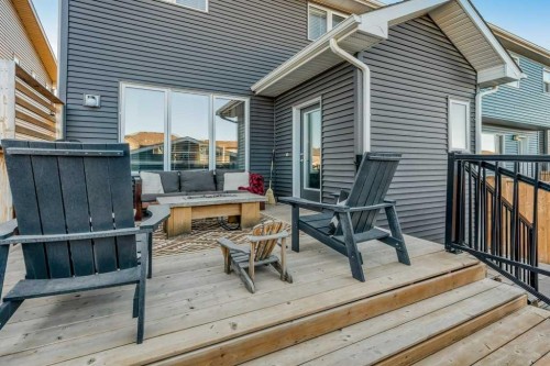 92 Fireside Crescent, Cochrane, AB - Outdoor With Deck Patio Veranda With Exterior
