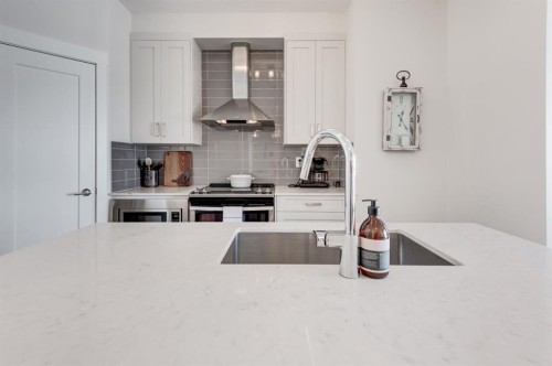 421-10 Walgrove Se, Calgary, AB - Indoor Photo Showing Kitchen With Upgraded Kitchen