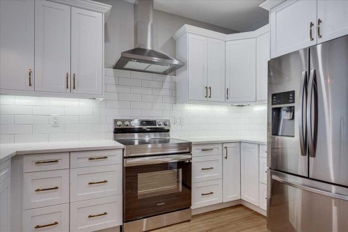 6120 Cornerstone Crescent, Olds, AB - Indoor Photo Showing Kitchen With Upgraded Kitchen