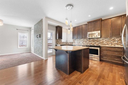 220 Walden Heights Se, Calgary, AB - Indoor Photo Showing Kitchen With Upgraded Kitchen