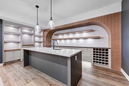 3207 Alfege Street Sw, Calgary, AB - Indoor Photo Showing Kitchen With Upgraded Kitchen
