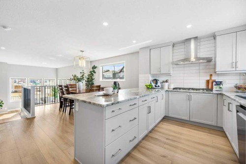 37 Legacy Glen Link Se, Calgary, AB - Indoor Photo Showing Kitchen With Upgraded Kitchen