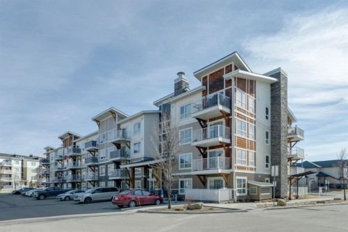 1205-302 Skyview Ranch Drive Ne, Calgary, AB - Outdoor With Balcony With Facade