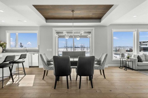 86 Juneberry Heights, Rural Rocky View County, AB - Indoor Photo Showing Dining Room