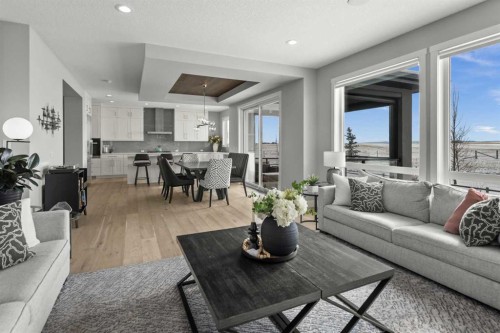 86 Juneberry Heights, Rural Rocky View County, AB - Indoor Photo Showing Living Room