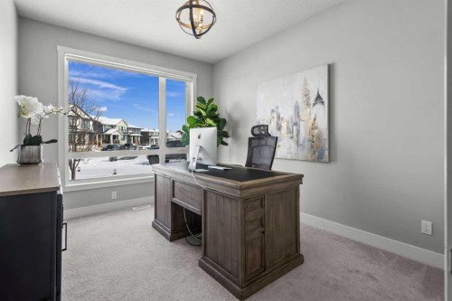 86 Juneberry Heights, Rural Rocky View County, AB - Indoor Photo Showing Office