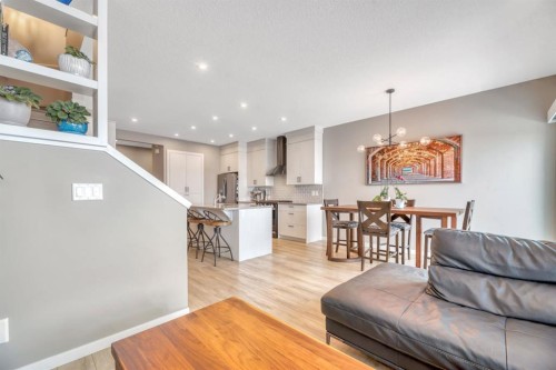 840 Seton Circle Se, Calgary, AB - Indoor Photo Showing Living Room