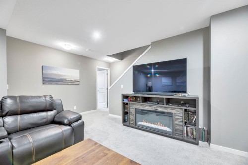 840 Seton Circle Se, Calgary, AB - Indoor Photo Showing Living Room