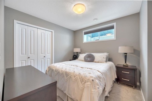 840 Seton Circle Se, Calgary, AB - Indoor Photo Showing Bedroom
