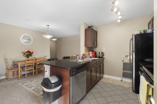 1237-81 Legacy Boulevard Se, Calgary, AB - Indoor Photo Showing Kitchen With Double Sink