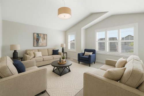 6 Cranwell Square Se, Calgary, AB - Indoor Photo Showing Living Room