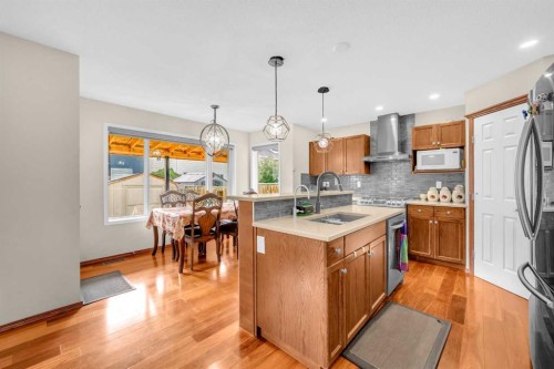 51 Coral Reef Close Ne, Calgary, AB - Indoor Photo Showing Kitchen With Upgraded Kitchen