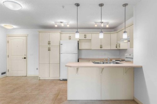 2303-175 Panatella Hill Nw, Calgary, AB - Indoor Photo Showing Kitchen With Double Sink