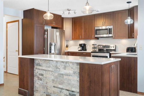 80 Chaparral Road Se, Calgary, AB - Indoor Photo Showing Kitchen With Upgraded Kitchen