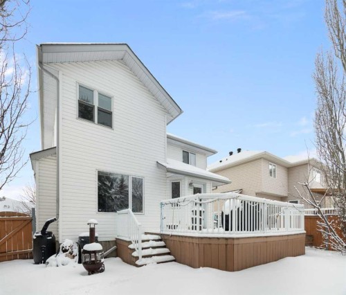 80 Chaparral Road Se, Calgary, AB - Outdoor With Deck Patio Veranda With Exterior