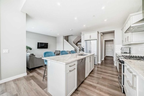 77 Howse Terrace Ne, Calgary, AB - Indoor Photo Showing Kitchen With Upgraded Kitchen