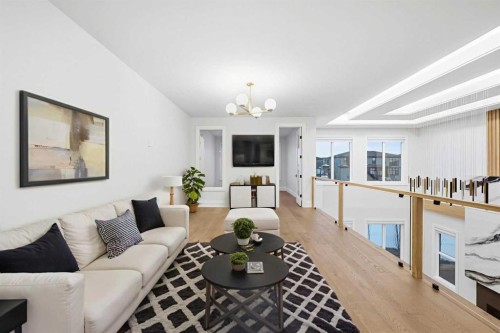 126 Sunstone Way, Balzac, AB - Indoor Photo Showing Living Room
