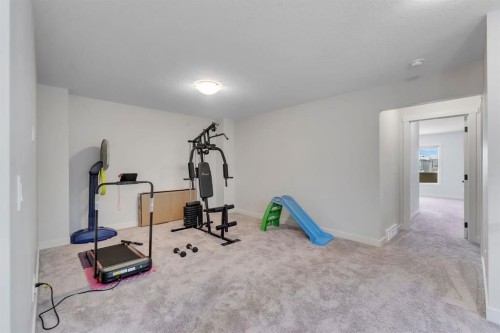 3608 Cornerstone Boulevard Ne, Calgary, AB - Indoor Photo Showing Gym Room